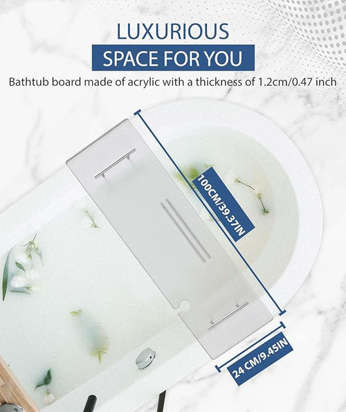 Acrylic Bathtub Tray Clear Bathtub Caddy Bath Tray Table - Image 2