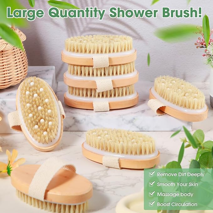 Gejoy 10 Pcs Dry Brushing Body Brush - Image 4