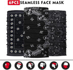 Venswell Neck Gaiter Face Mask Men Women, Seamless Bandana Rave Face Cover - Image 4