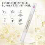 Ceramic Cuticle Pusher & Oil Pen, 2ml Rose/Lavender/Fragrance Free Scented Nail - Image 4