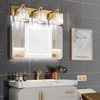 Aipsun Bathroom Vanity Light Fixtures Crystal Vanity Lighting Fixtures Brass 3 - Image 6