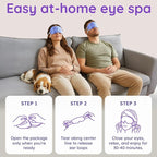 8 Pack Lavender Steam Eye Mask for Dryness, Strain & Relaxation, Heated Eye - Image 4