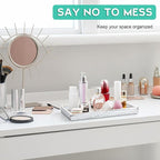 ALELION 13" White Bathroom Vanity Tray - Image 3