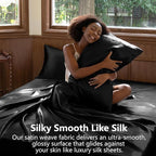 CozyLux Satin Sheets Full Size Sheets - Image 4