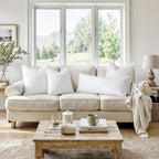 MIULEE Feather Pillow Insert 28x28, Decorative Down Feather Fluffy Throw Pillow - Image 4