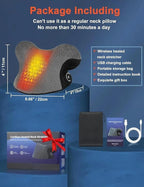 Wireless Heated Neck Stretcher for Pain Relief, Portable Cordless Neck Shoulder - Image 7