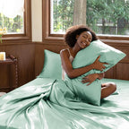 CozyLux Satin Sheets Full Size Sheets - Image 7