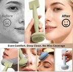 2 Pack Silicone Face Scrubber, 2 in 1 Facial Cleansing Brush & Face Mask - Image 6