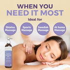Viva Naturals Organic Massage Oil, Lavender Scented, 8 fl oz – Non-Greasy - Image 7