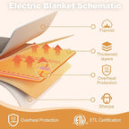 SNUGSUN Electric Heating Blanket Throw Size, Soft and Cozy, 6 Heating Levels & - Image 6