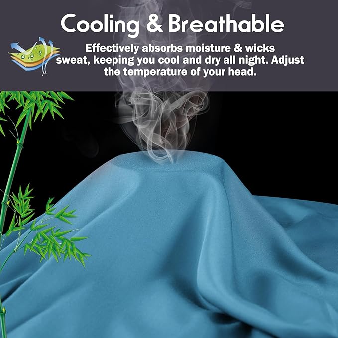 Pillowcases Standard Size 2 Pack, Cooling Viscose from Bamboo Pillow Cases - Image 3