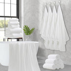 18 Piece Family Bath Towel Set Include 6 Bath Towels, 6 Hand Towels and 6 - Image 8