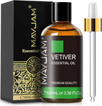 MAYJAM Premium Grade Vetiver Essential Oil - 100ML/3.38FL.OZ by MAYJAM