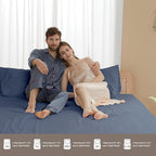 Sunflower Full Fitted Sheet, 1-Piece Extra Deep Pocket Fitted Bottom Sheet 22" - Image 6