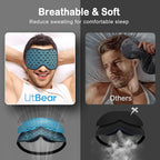 LitBear Breathable Sleep Mask, 3D Eye Mask Sleep - Image 2