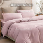 PURE ERA Jersey Knit Duvet Cover Set 100% T-Shirt Cotton Super Soft Comfy 3pc - Image 3