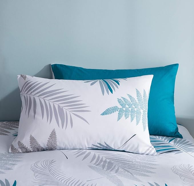 SLEEPBELLA Duvet Cover Set, 600 Thread Count Cotton Leaf Botanical Pattern - Image 4