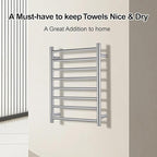 Towel Warmer Bathroom Wall Mounted Drying Rack Plug-in Electric Heated Towel - Image 3