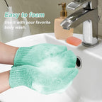 MIG4U Shower Exfoliating Scrub Gloves, Bathing Gloves Body Wash Dead Skin - Image 5