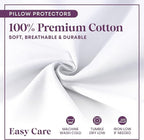 CirclesHome Wedge Pillow Cover 100% Cotton, Zippered Wedge Pillow Case Protector - Image 5