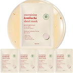 EWG Verified Kombucha Sheet Mask Lyocell 3D Snow Crystal Sheet Fermented Bifida by Thebeginningofcleanbeauty