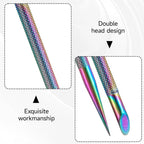 2Pcs Stainless Steel Cuticle Pusher Portable Nail Cleaner Remover Dead Skin - Image 3