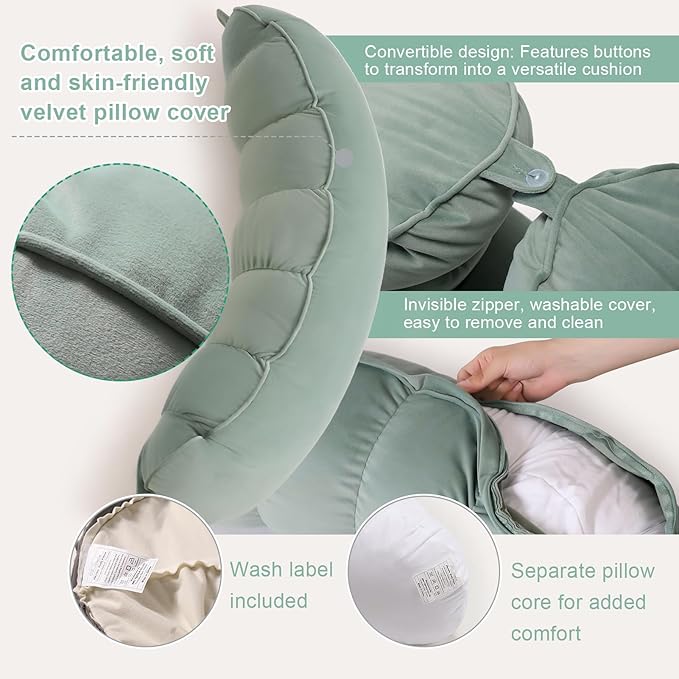 Peallow – Long Round Body Pillow - Image 4