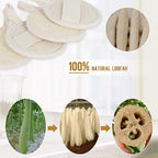 Face Exfoliating Loofah Pads Scrubber, Natural loofa Exfoliator Scrub Pad - Image 6