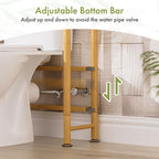 AmazerBath Over The Toilet Storage Bamboo, Bathroom Over Toilet Organizer Rack - Image 8