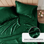 CozyLux Satin Sheets King Size Sheet Set - Image 3
