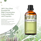 Lemongrass Essential Oil 1.01fl.oz/30ml, PHATOIL Lemongrass Oils Long Lasting - Image 2