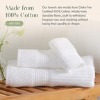 Springtree Home 100% Cotton Bath Towel Set of 4 | Super Soft & Absorbent - Image 5