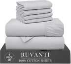 RUVANTI 6 Pcs Cotton Sheets by Ruvanti