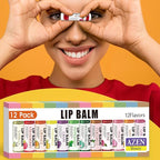 AZEN 12 Pack Lip Balm Bulk, Moisturizing Lip Balms - Image 7