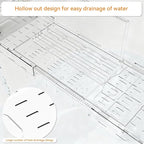 Yieach Luxury Clear Bathtub Shelf Across Tub, Expandable Plastic Bathtub Tray - Image 9