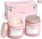 NORVENCE Scented Candles Gift Set, Stress Relief Candles by NORVENCE