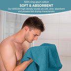 KAHAF COLLECTION 6 Pack Bath Towels Set 100% Ring Spun Cotton, Lightweight - Image 3