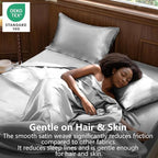 CozyLux Satin Sheets Queen Size Bed Set - Image 2