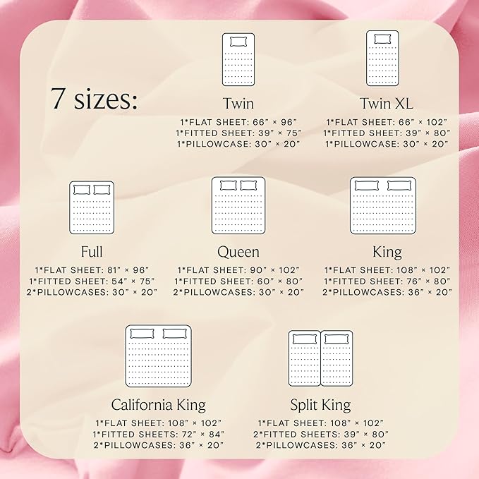LuxClub 3 PC Twin Sheet Set, Deep Pockets Wrinkle Free Cooling Bed Sheets Hotel - Image 4