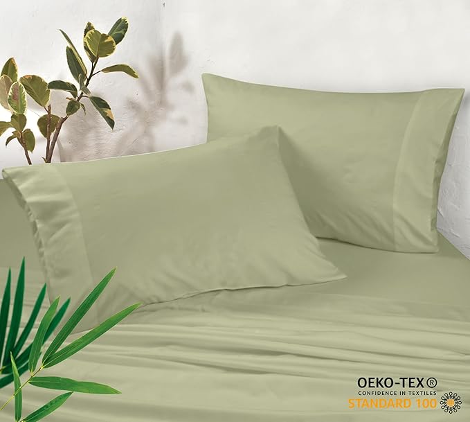 Royale Linens Cooling Pillow Cases Queen Size Set of 2-100% Rayon Derived from - Image 3