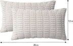 Aegero Pack of 2 Corduroy Decorative Throw Pillow Covers 12x20 InchSoft Boho - Image 7