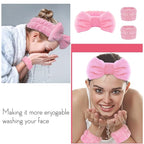 WSYUB Pink Spa Headband and Wristband Set - Image 3