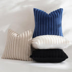 decorUhome Summer Cozy Faux Fur Throw Pillow Covers 20x20 Set of 2 Decorative - Image 5
