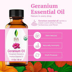 SVA Geranium Essential Oil Organic – 1 Fl Oz – 100% Natural Organic Geranium Oil - Image 2