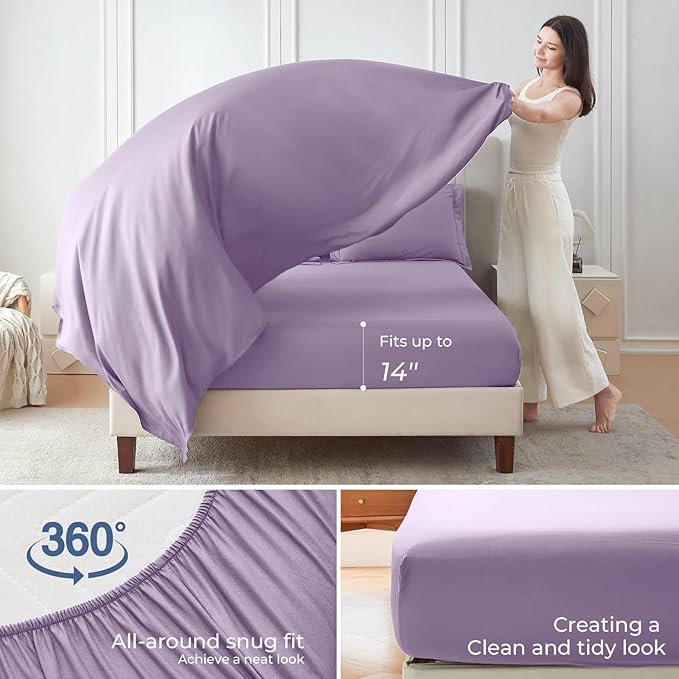Sasttie Twin Comforter Set, 5 Pieces Bed in a Bag Twin, Complete Bedding Set - Image 4