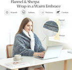 SNUGSUN Heated Blanket Throw Size, Soft and Cozy Electric Heating Blanket - Image 3