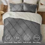 BEDELITE Pintuck Fluffy King Size Comforter Set - Image 6