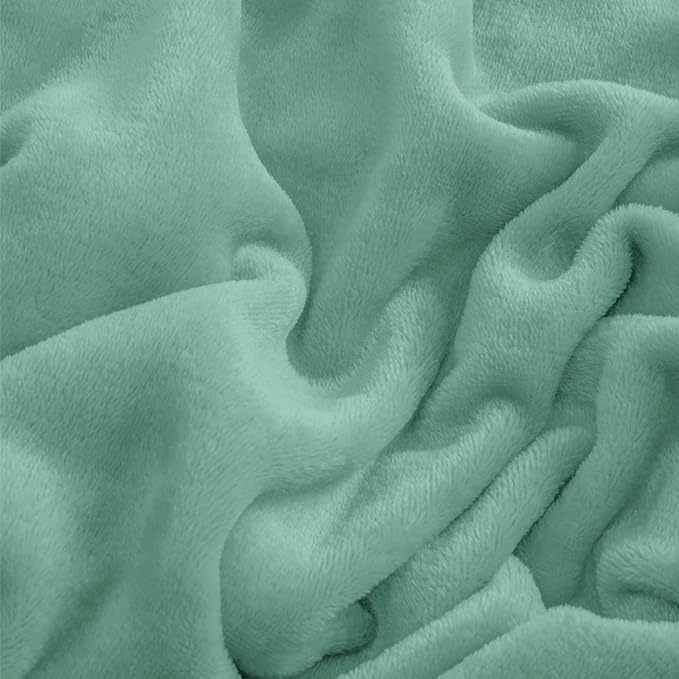 BEDELITE Flannel Sheets Queen Size Haze Blue - Image 5