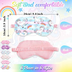 Cuffbow 6 Pack Plush Sleep Mask Set, Cute Plush Eye Masks - Image 2