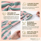 3 Pack Microfiber Hair Towel Wrap - Image 3